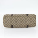 GUCCI GG Supreme Tote Bag PVC Beige Silver 114595 Auth 180826-5