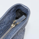 GUCCI GG Canvas Guccissima Tote Bag Leather Navy Gold 211138 Auth 180831-10