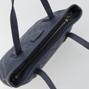 GUCCI GG Canvas Guccissima Tote Bag Leather Navy Gold 211138 Auth 180831-6