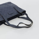 GUCCI GG Canvas Guccissima Tote Bag Leather Navy Gold 211138 Auth 180831-7