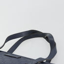GUCCI GG Canvas Guccissima Tote Bag Leather Navy Gold 211138 Auth 180831-8