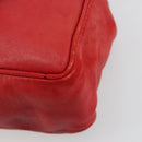 BOTTEGA VENETA INTRECCIATO Backpack Leather Red Gold Auth 180832-14
