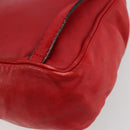 BOTTEGA VENETA INTRECCIATO Backpack Leather Red Gold Auth 180832-16
