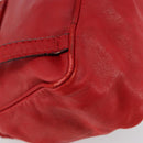 BOTTEGA VENETA INTRECCIATO Backpack Leather Red Gold Auth 180832-9