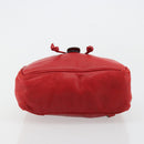 BOTTEGA VENETA INTRECCIATO Backpack Leather Red Gold Auth 180832-5