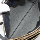 CELINE Trio Umhängetasche Leder Schwarz Gold Auth 180834-18