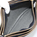 CELINE Trio Umhängetasche Leder Schwarz Gold Auth 180834-21
