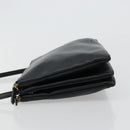 CELINE Trio Umhängetasche Leder Schwarz Gold Auth 180834-5
