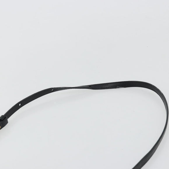 CELINE Trio Umhängetasche Leder Schwarz Gold Auth 180834