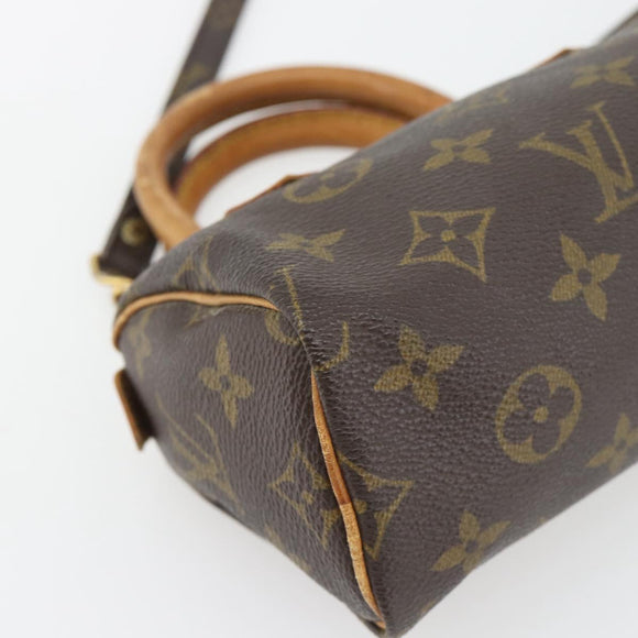 LOUIS VUITTON Monogram Mini Speedy Hand Bag M41534 LV Auth 180835
