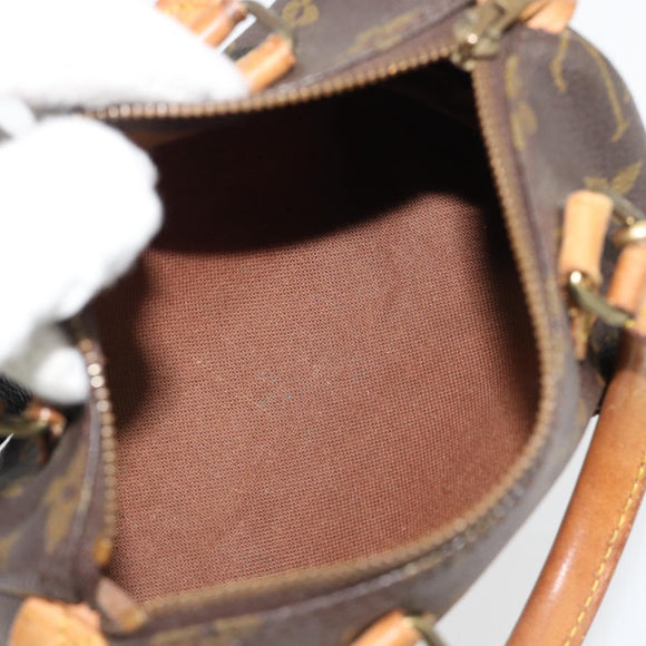 LOUIS VUITTON Monogram Mini Speedy Hand Bag M41534 LV Auth 180835