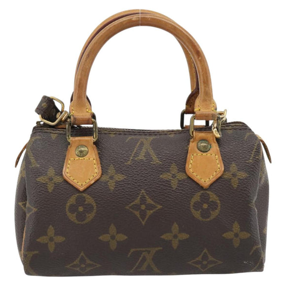 LOUIS VUITTON Monogram Mini Speedy Hand Bag M41534 LV Auth 180835