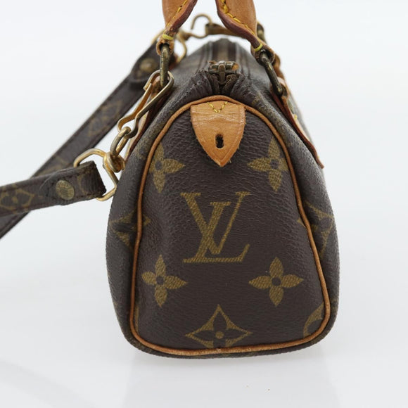 LOUIS VUITTON Monogram Mini Speedy Hand Bag M41534 LV Auth 180835