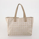 CHANEL New Travel Line Tote Bag Canvas 6 Set Black Brown pink CC Auth 180838-15
