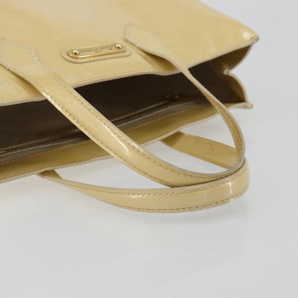 LOUIS VUITTON Vernis Wilshire PM Hand Bag Rose Flow Lantern M91642 Auth 180844A
