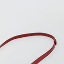 SAINT LAURENT Baby Kabas Hand Bag Leather 2way Red Gold Auth 180845A-10