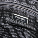 PRADA Shoulder Bag Nylon Black Silver Auth 180848-18