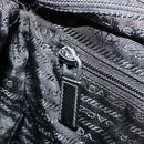 PRADA Shoulder Bag Nylon Black Silver Auth 180848-21