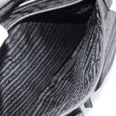 PRADA Shoulder Bag Nylon Black Silver Auth 180848-23