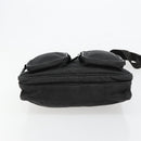 PRADA Shoulder Bag Nylon Black Silver Auth 180848-5