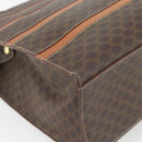 CELINE Macadam Canvas Tote Bag PVC Leather Brown Gold Auth 180849-16