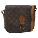 LOUIS VUITTON Monogram Saint Cloud GM Schoudertas M51242 LV Auth 180851-1