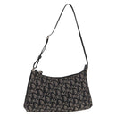 Christian Dior Trotter Canvas Accessoiretas Zwart Zilver Auth 180853A-1
