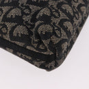 Christian Dior Trotter Canvas Accessoiretas Zwart Zilver Auth 180853A-10