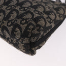Christian Dior Trotter Canvas Accessoiretas Zwart Zilver Auth 180853A-13