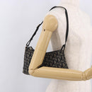 Christian Dior Trotter Canvas Accessoiretas Zwart Zilver Auth 180853A-21