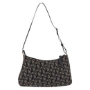 Christian Dior Trotter Canvas Accessoiretas Zwart Zilver Auth 180853A-3