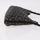 Christian Dior Trotter Canvas Accessoiretas Zwart Zilver Auth 180853A-4
