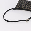 Christian Dior Trotter Canvas Accessoiretas Zwart Zilver Auth 180853A-7