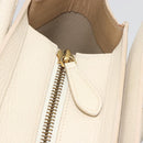 CELINE Luggage Micro Tote Bag Leather Ivory Gold Auth 180856-10