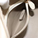 CELINE Luggage Micro Tote Bag Leather Ivory Gold Auth 180856-23