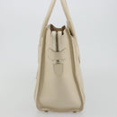 CELINE Luggage Micro Tote Bag Leather Ivory Gold Auth 180856-3