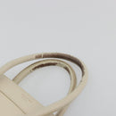 CELINE Luggage Micro Tote Bag Leather Ivory Gold Auth 180856-8