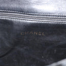 CHANEL Schoudertas Lakleer Zwart Goud CC Auth 180857-11