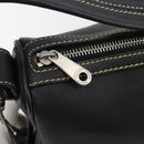 BALLY Umhängetasche Leder Schwarz Silber Auth 180860A-15