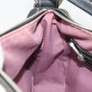 BALLY Umhängetasche Leder Schwarz Silber Auth 180860A-19