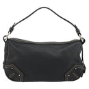 BALLY Umhängetasche Leder Schwarz Silber Auth 180860A-3