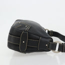 BALLY Umhängetasche Leder Schwarz Silber Auth 180860A-4