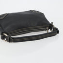 BALLY Umhängetasche Leder Schwarz Silber Auth 180860A-7