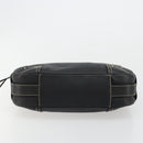 BALLY Umhängetasche Leder Schwarz Silber Auth 180860A-9