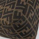 FENDI Zucca Canvas Mamma Baguette Shoulder Bag Brown Black Auth 180861A-13