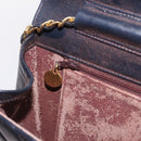 CHANEL Matelasse Chain Shoulder Bag Lamb Skin Black Gold CC Auth 180868-26