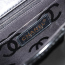 CHANEL Choco Bar Chain Shoulder Bag patent Black Gold CC Auth 180869SAV-19