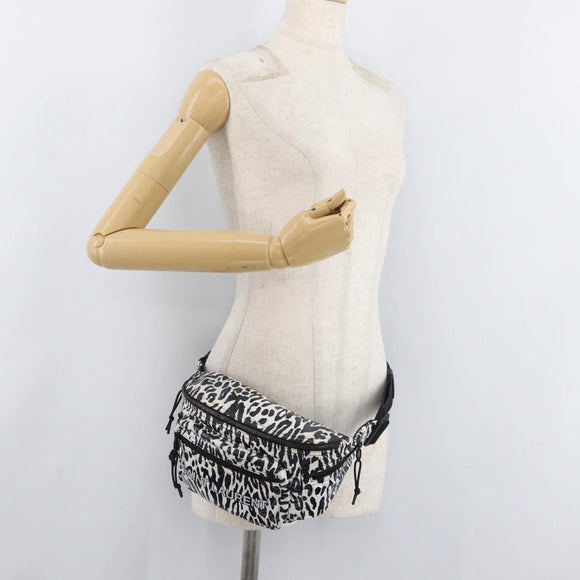 SAINT LAURENT Waist bag Nylon White Auth 180871A