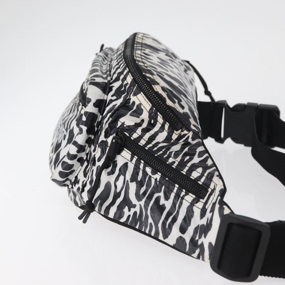 SAINT LAURENT Waist bag Nylon White Auth 180871A