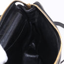 CHANEL Matelasse Ketting Rugzak Lamsleer Goud Zwart CC Auth 180873SAV-23